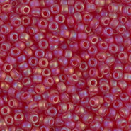 Miyuki seed beads 8/0 - Matte transparent ruby ab 8-141FR